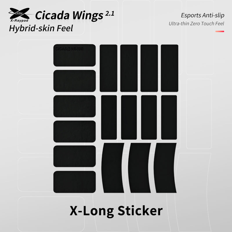 X-Raypad Cicada Wings V2 Slicks Universal Pre-cut Grip Tape – X-Long