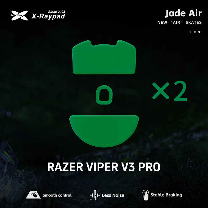 X-Raypad Jade Air Mouse Skates for Razer Viper V3 Pro