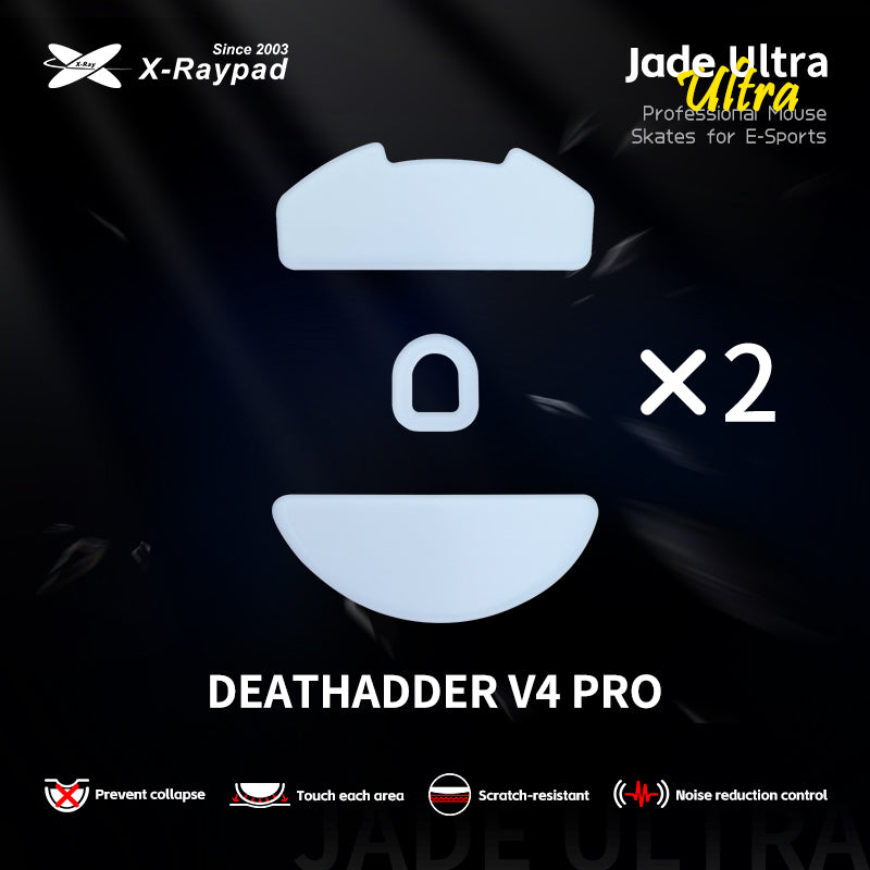 X-Raypad Jade Ultra Series Mouse Skates for DEATHADDER V4 PRO