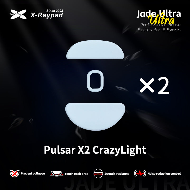 X-Raypad Jade Ultra Series Mouse Skates for Pulsar X2 CrazyLight