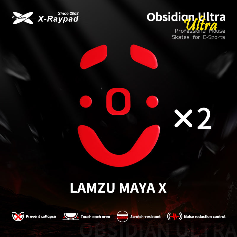 X-Raypad Obsidian Ultra Series Mouse Skates for LAMZU MAYA X