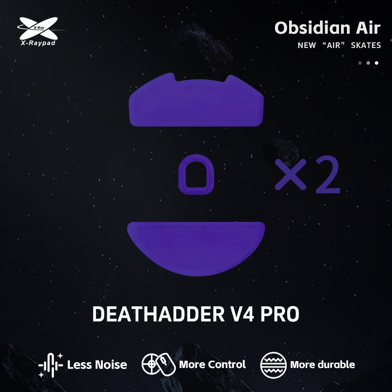 X-Raypad Obsidian Air Mouse Skates – Razer DeathAdder V4 Pro