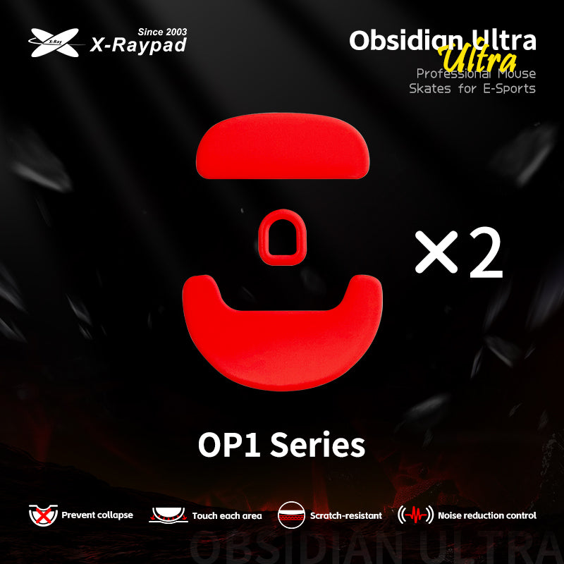 X-Raypad Obsidian Ultra Series Mouse Skates for Endgame Gear OP1 series