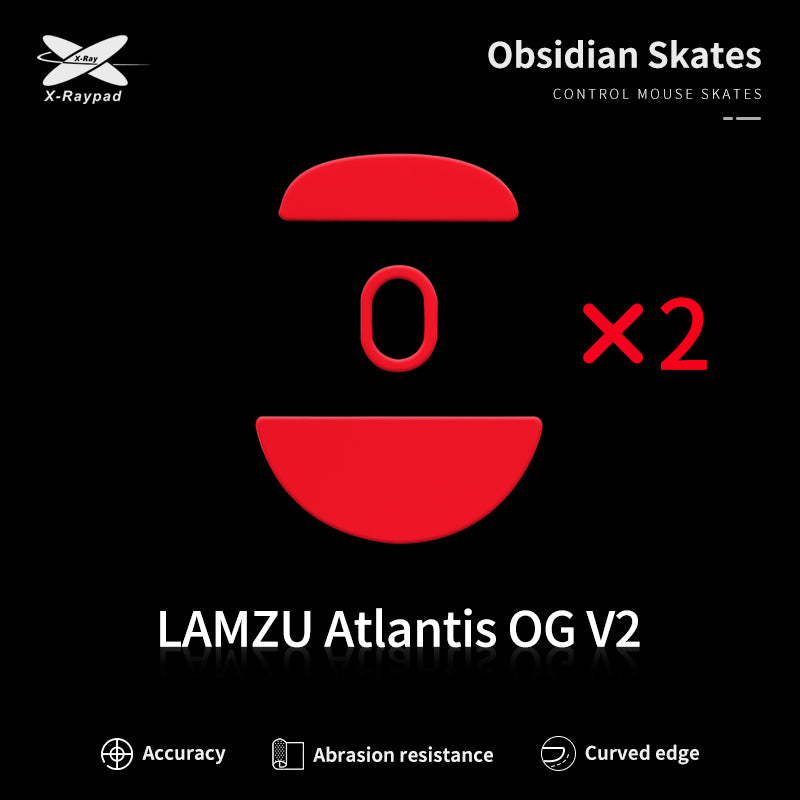 Xraypad Obsidian skates for LAMZU Atlantis-OG V2