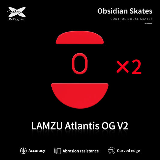 Xraypad Obsidian skates for LAMZU Atlantis-OG V2