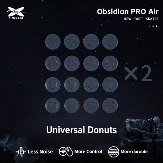 X-Raypad Obsidian PRO Air U-PE Universal Donuts Mouse Skates – More Durable