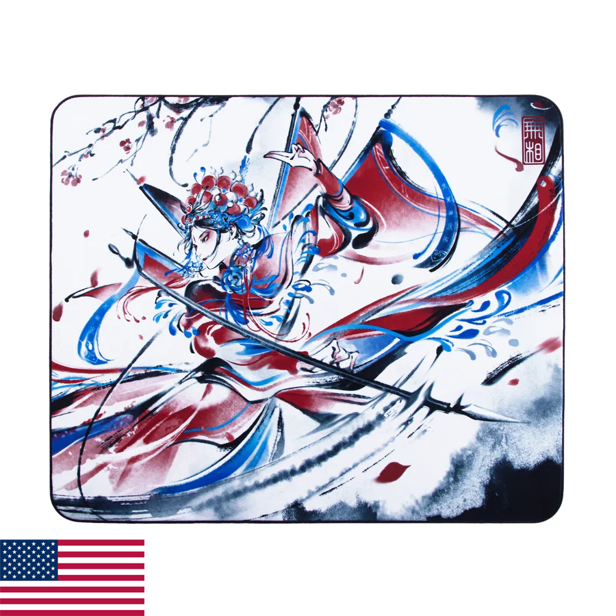 EspTiger PIONEER Wu Xiang | SlimFlex Base | Gaming Mousepad White - Ships from USA