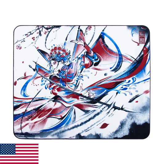 EspTiger PIONEER Wu Xiang | SlimFlex Base | Gaming Mousepad White - Ships from USA