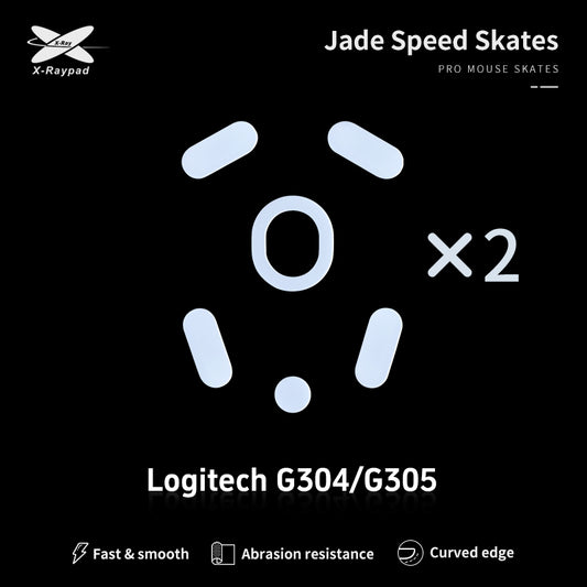 Xraypad Jade mouse skates for Logitech G304/G305 Lightspeed Wireless