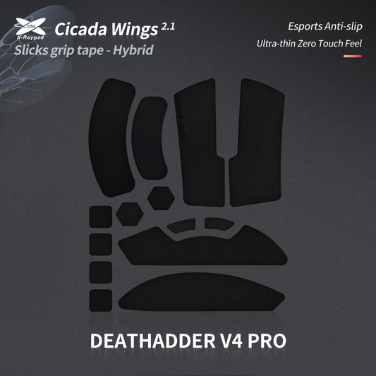 X-Raypad Cicada Wings V2 Slicks Grip Tape for Razer DeathAdder V4 Pro