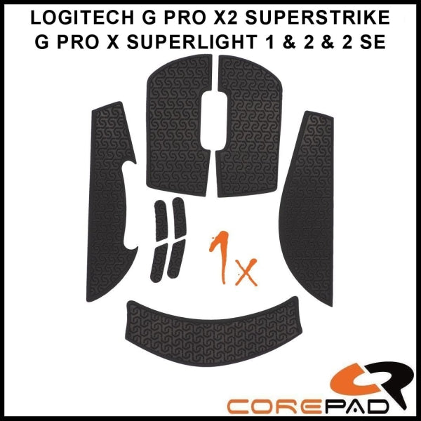 Corepad Soft Grips - Logitech G PRO X SUPERLIGHT (GPX1 / GPX2) & X2 SUPERSTRIKE