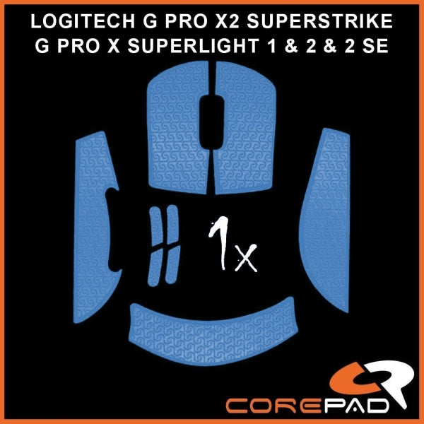 Corepad Soft Grips - Logitech G PRO X SUPERLIGHT (GPX1 / GPX2) & X2 SUPERSTRIKE