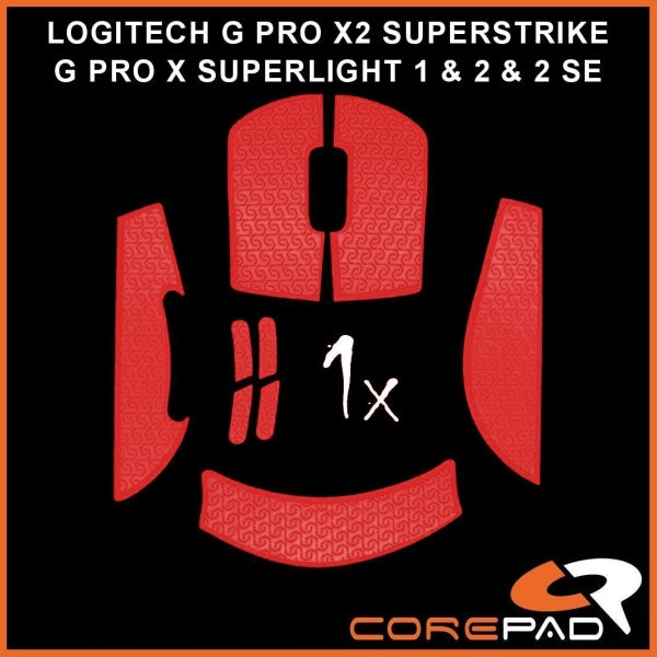 Corepad Soft Grips - Logitech G PRO X SUPERLIGHT (GPX1 / GPX2) & X2 SUPERSTRIKE