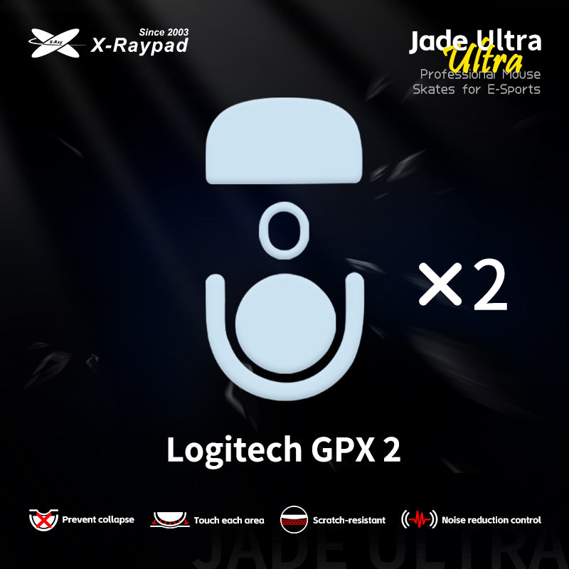 X-Raypad Jade Ultra Series Mouse Skates for PRO X SUPERLIGHT 2 | X2 SUPERSTRIKE