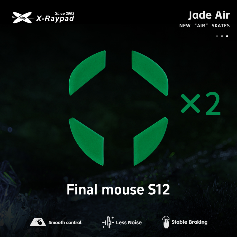X-Raypad Jade Air Mouse Skates for Finalmouse S12/UL2/ULX