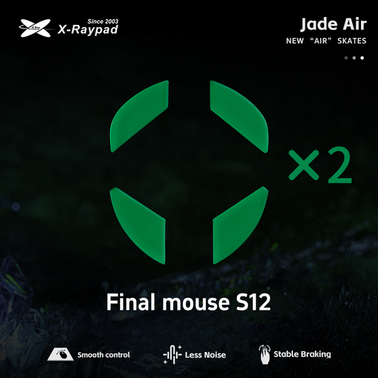 X-Raypad Jade Air Mouse Skates for Finalmouse S12/UL2/ULX