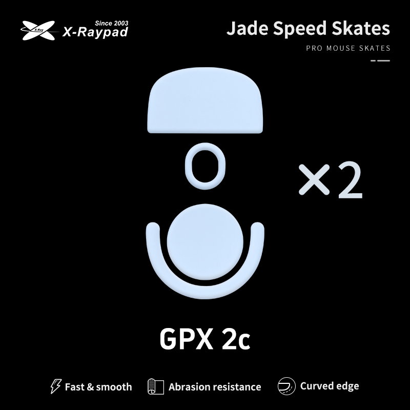 X-Raypad Jade Speed Mouse Skates For Logitech PRO X SUPERLIGHT 2C