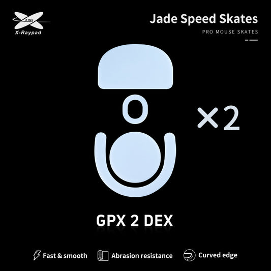 X-Raypad Jade Speed Mouse Skates For Logitech PRO X SUPERLIGHT 2 DEX