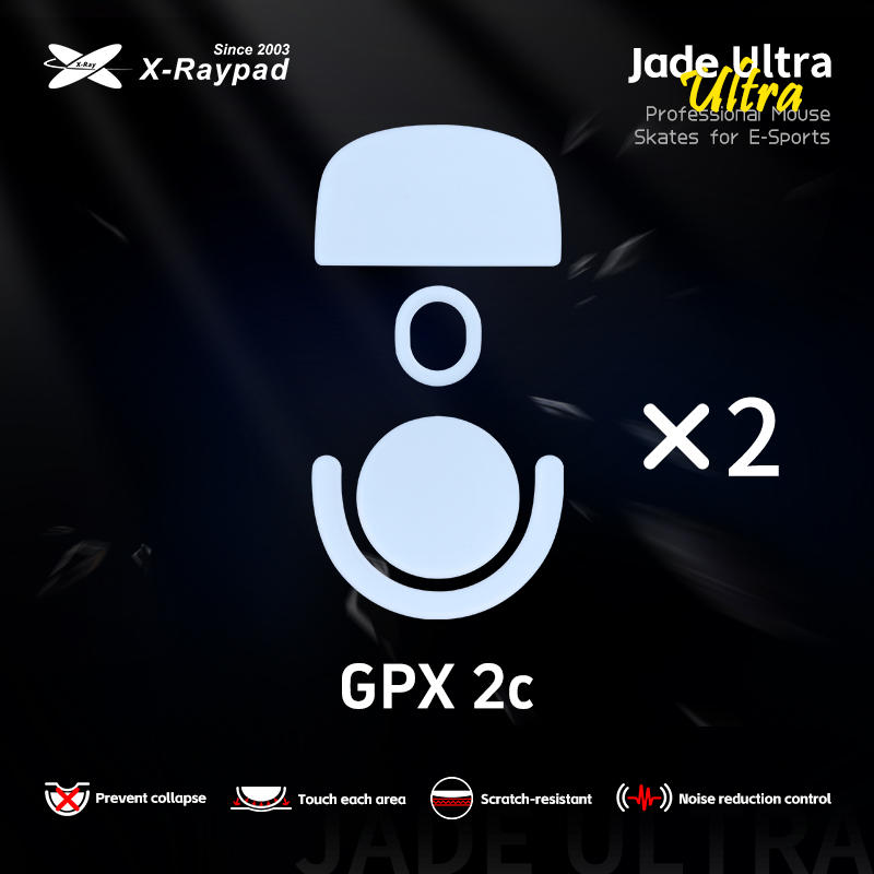 X-Raypad Jade Ultra Masterful Mouse Skates for PRO X SUPERLIGHT 2C