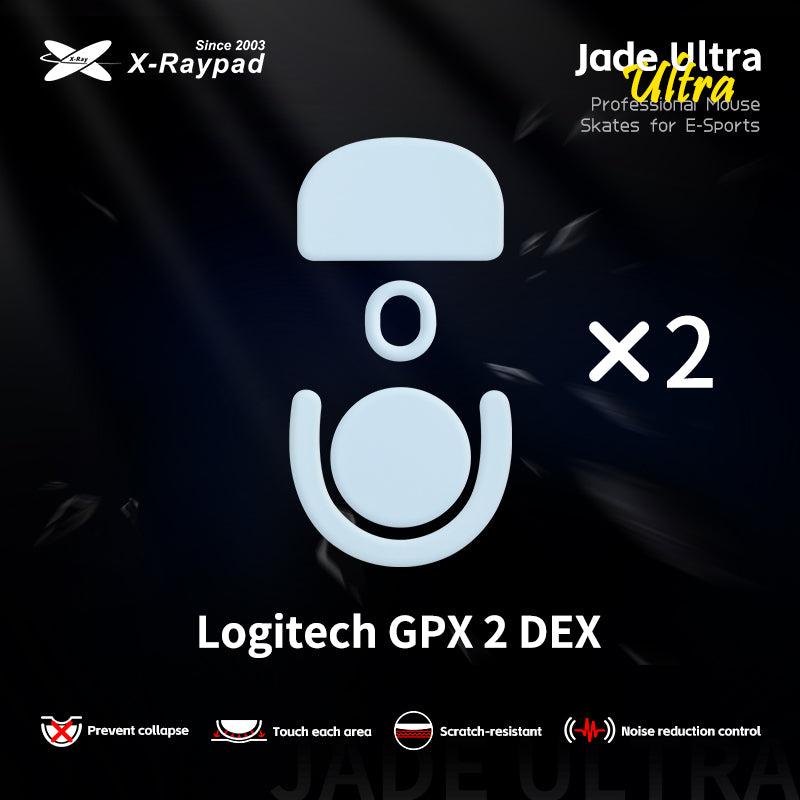 X-Raypad Jade Ultra Series Mouse Skates for Logitech PRO X SUPERLIGHT 2 DEX