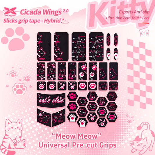Xraypad Cicada Wings Kitty Universal Pre-cut Grips