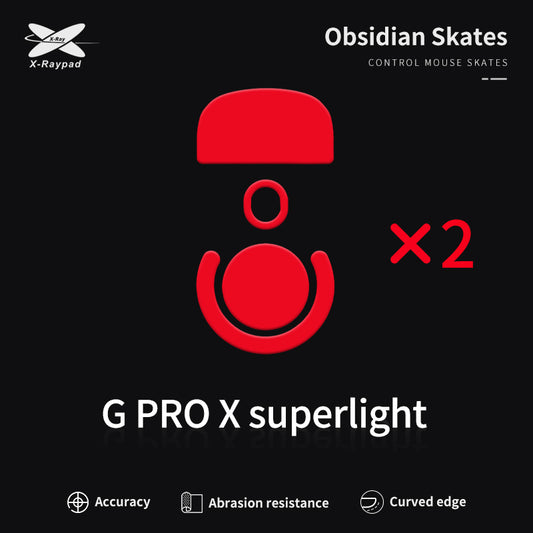 Xraypad Obsidian Skates For G Pro X Superlight