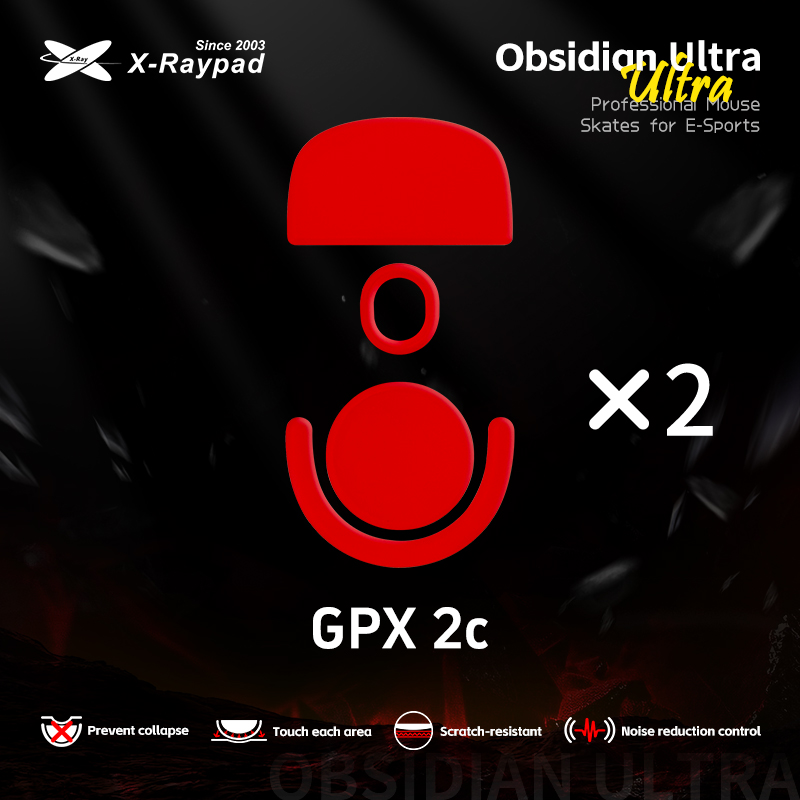 X-Raypad Obsidian Ultra Series Mouse Skates for PRO X SUPERLIGHT 2C