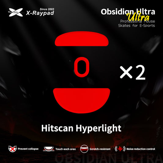 X-Raypad Obsidian Ultra Series Mouse Skates for Hitscan Hyperlight