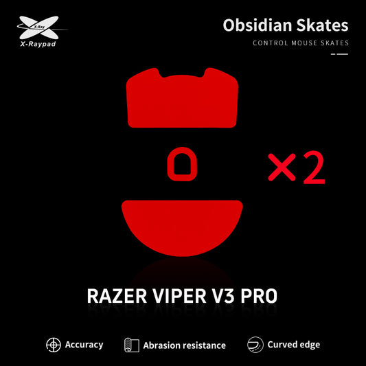Xraypad Obsidian skates for Razer Viper V3 PRO
