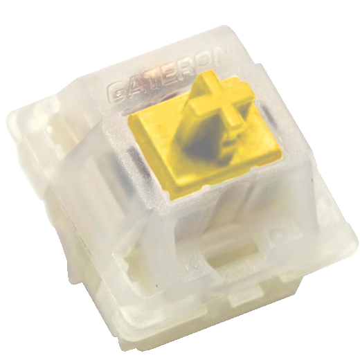 Gateron Milky Yellow Switches PCB Mount - Linear - 10 Pack (Gateron)