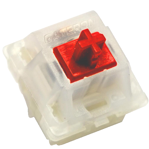 Gateron Milky Red Switches PCB Mount - Linear - 10 Pack (Gateron)