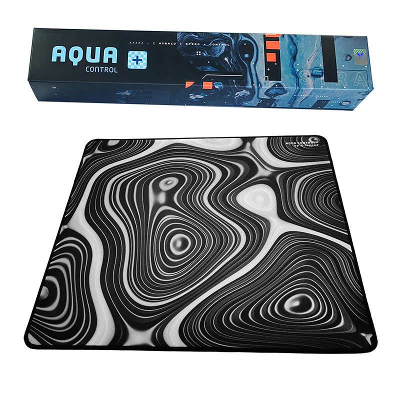 X-Raypad Aqua Control Plus Gaming Mouse Pad - Black and Grey Strata